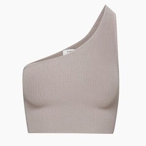 Babaton Sculpt Knit One Shoulder Cropped Top